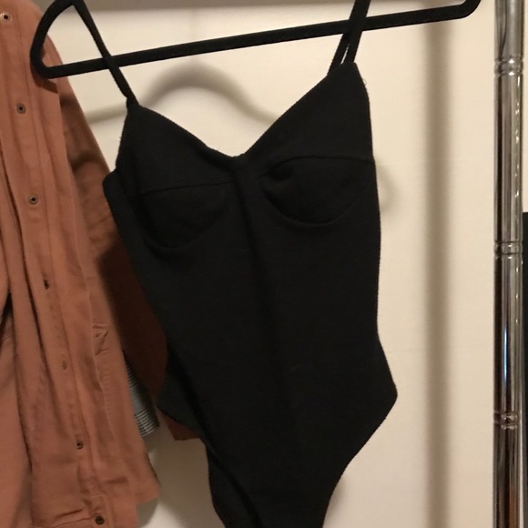 Rubbed Bustier Bodysuit - Picture 2 of 3